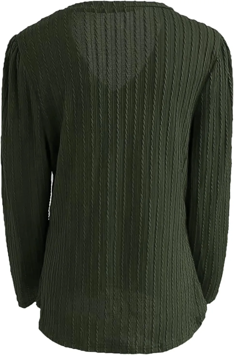 Women's Cable Knit Sweaters Long Sleeve V Neck Blouse Trendy 2024 Solid Color Sweater Tops Ladies Fall Daily Tops