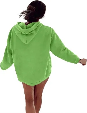 Women's Casual Hooded Sweatshirt Soft Brushed Fleece Pullover Hoodie 2024 Fall Loose Pullover Women Preppy Top