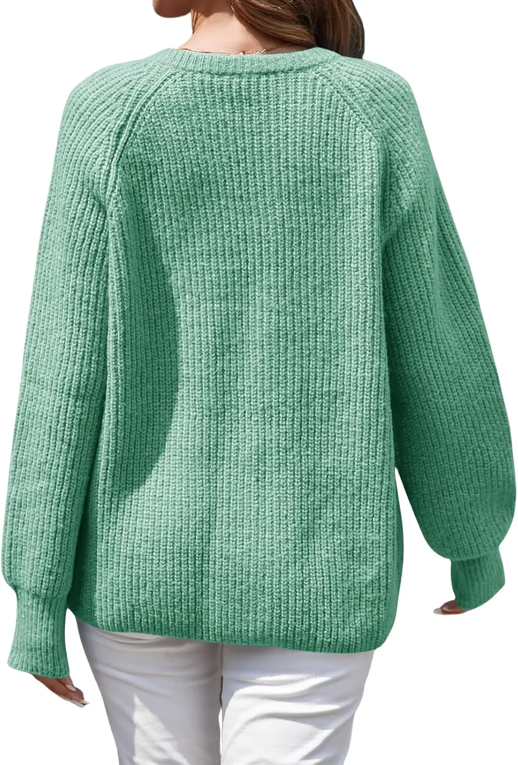 Womens Chunky Knit Cropped Cardigan Botton Down Sweater Casual Open Front Coat Outerwear Jacket Winter