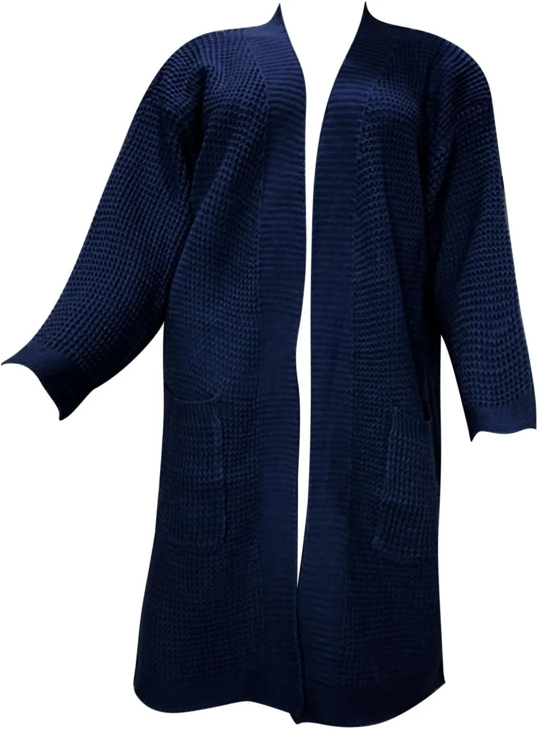 Women's Chunky Knit Open Front Cardigan Oversized Long Sleeve Sweater Ribbed Lighweight Dressy Casual Outwear