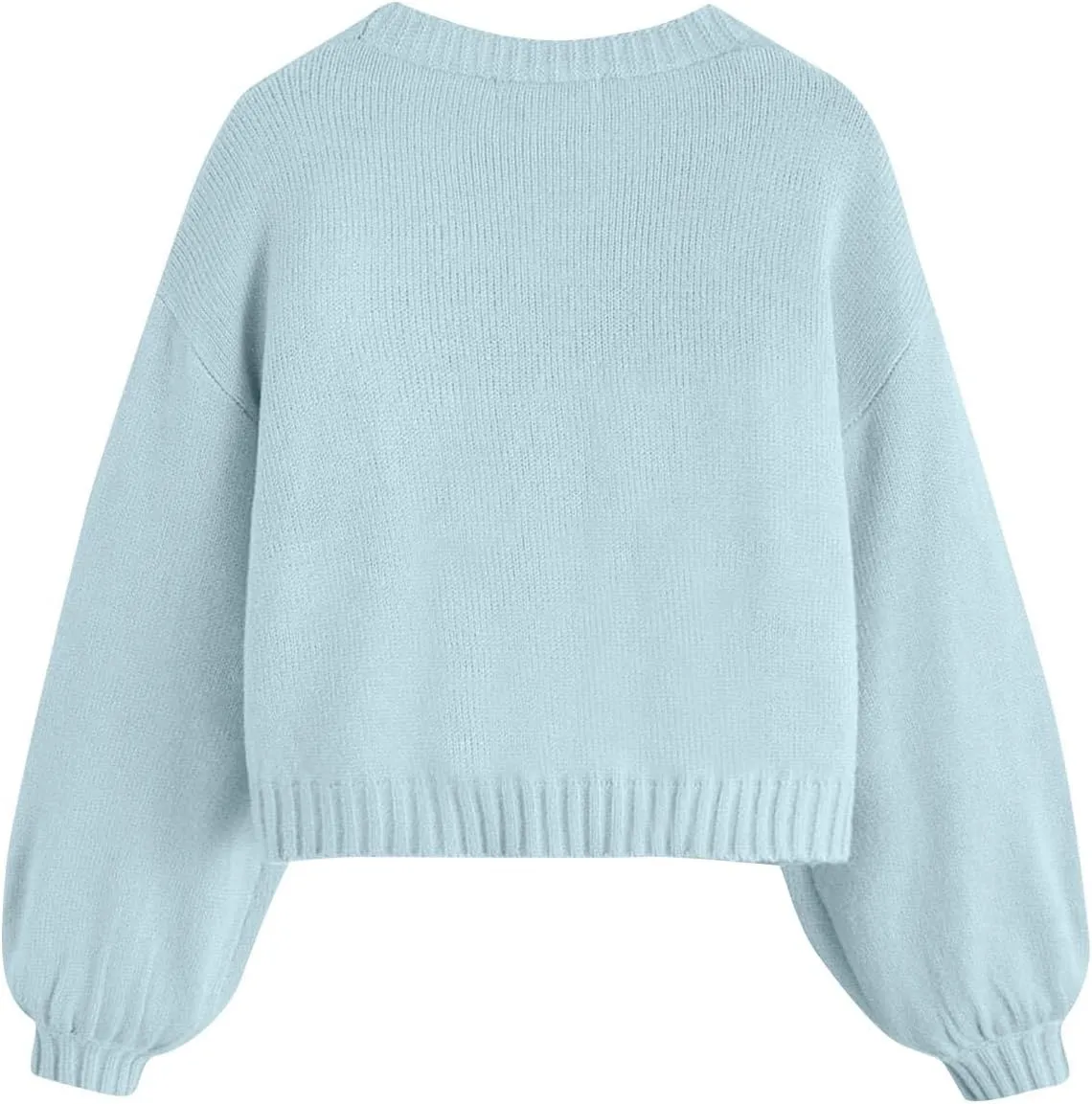 Women's Cropped Cardigan Sweaters Lightweight Cable Knit Cute Flower Sweater Trendy Open Front Cardigans Y2k Clothes