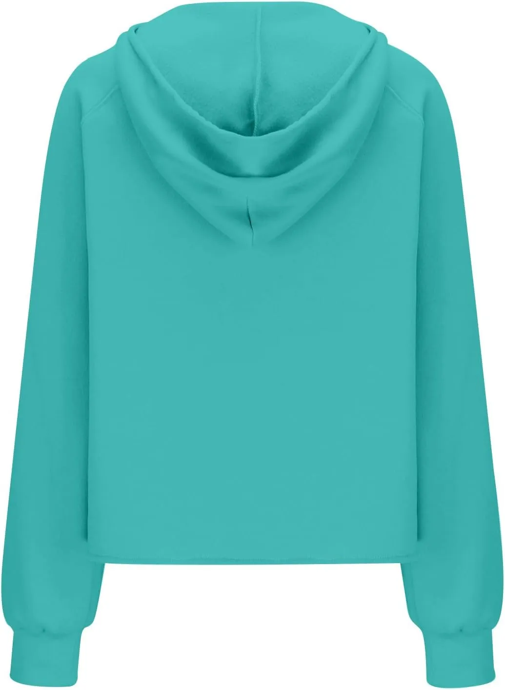Women's Half Zip Cropped Sweatshirts Fleece Casual Loose Hoodie Quarter Zip Trendy Y2k Pullover Sweater With Pocket