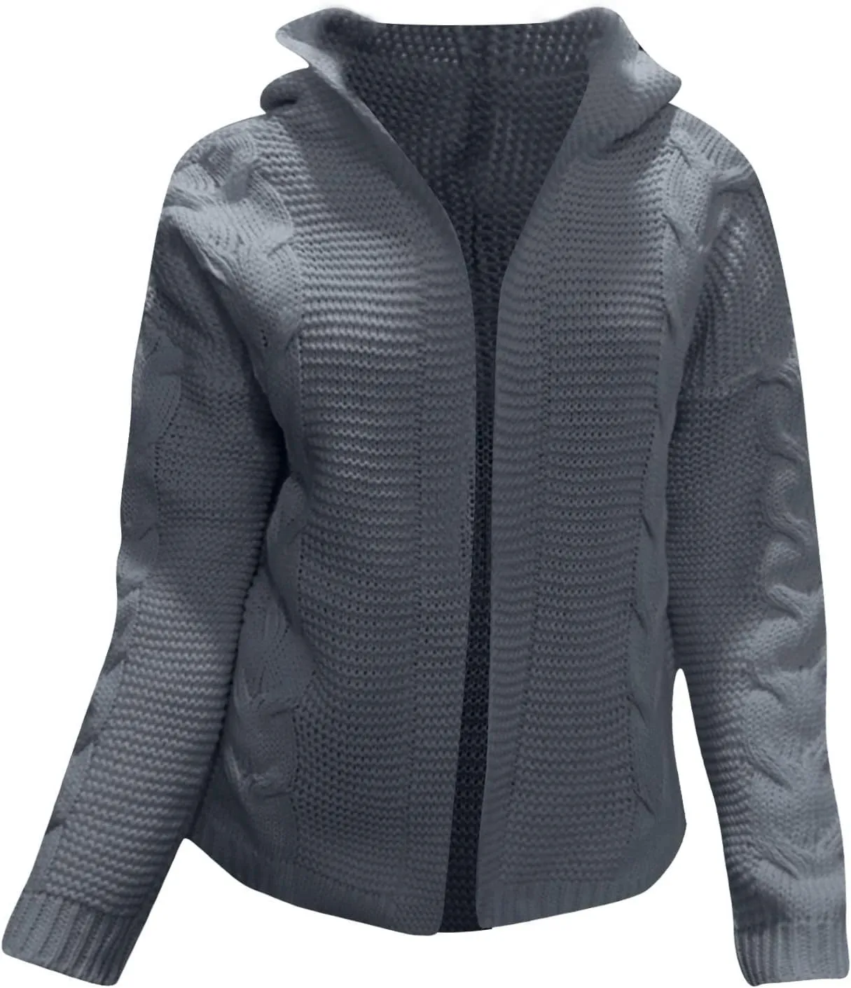 Women's Knit Pocket Cardigan Long Sleeve Sweater Casual Loose Sweater Jacket Hearth and Plow