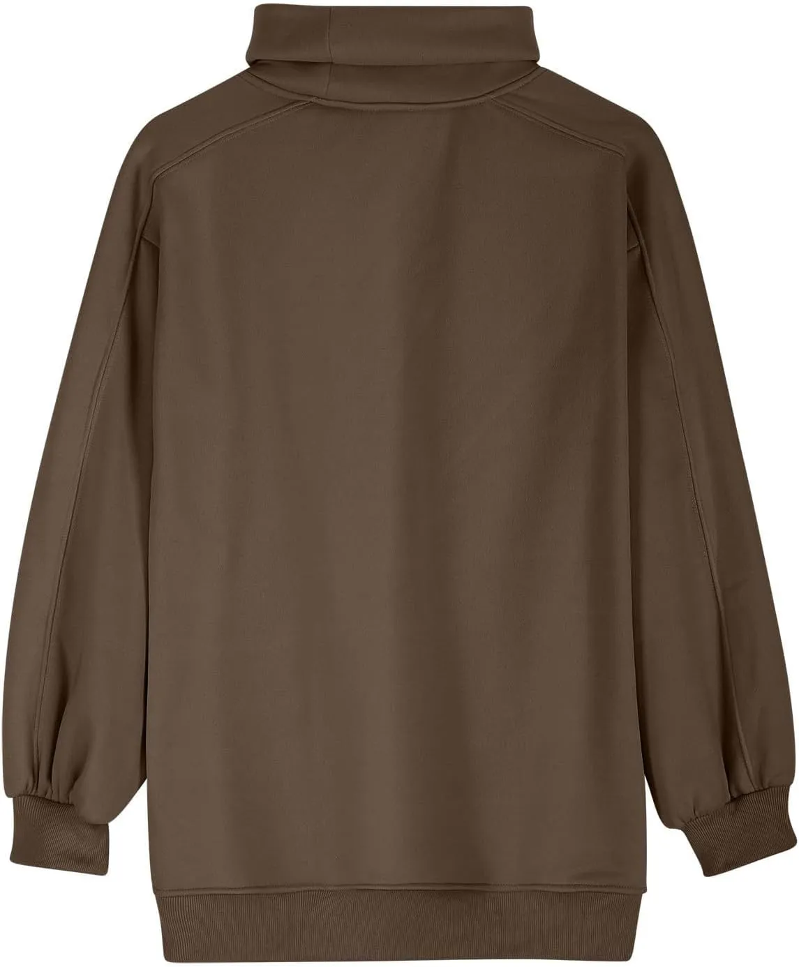 Women's Long Sleeve Cowl Neck Sweatshirt Oversized Pullover Casual Loose Sweatshirts Plus Size Soft Tunic Tops