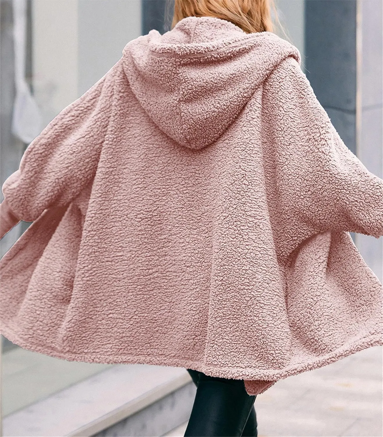 Women's Long Sleeve Soft Chunky Knit Sweater Open Front Cardigans Outwear Coat