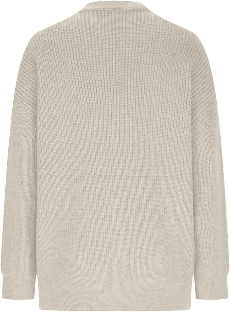 Women's Oversized Cardigan 2023 Button Down Open Front V Neck Solid Cardigans Chunky Knit Loose Casual Dropped Sweaters