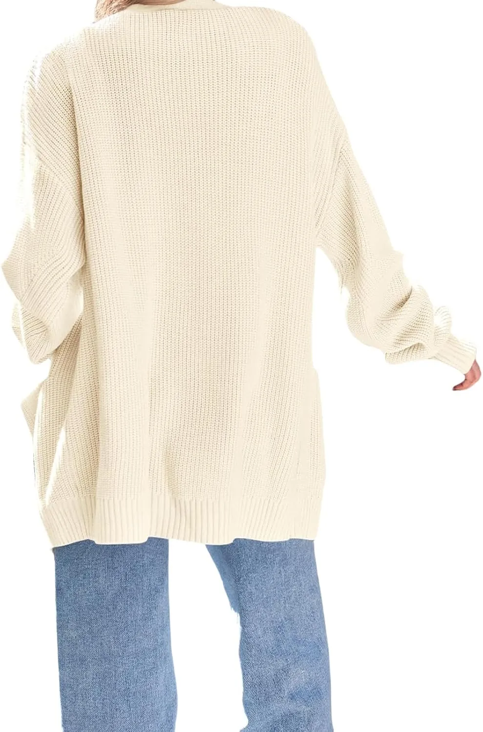 Womens Oversized Cardigans Long Sleeve Open Front Knit Sweaters Fall Trendy Jacket Clothes