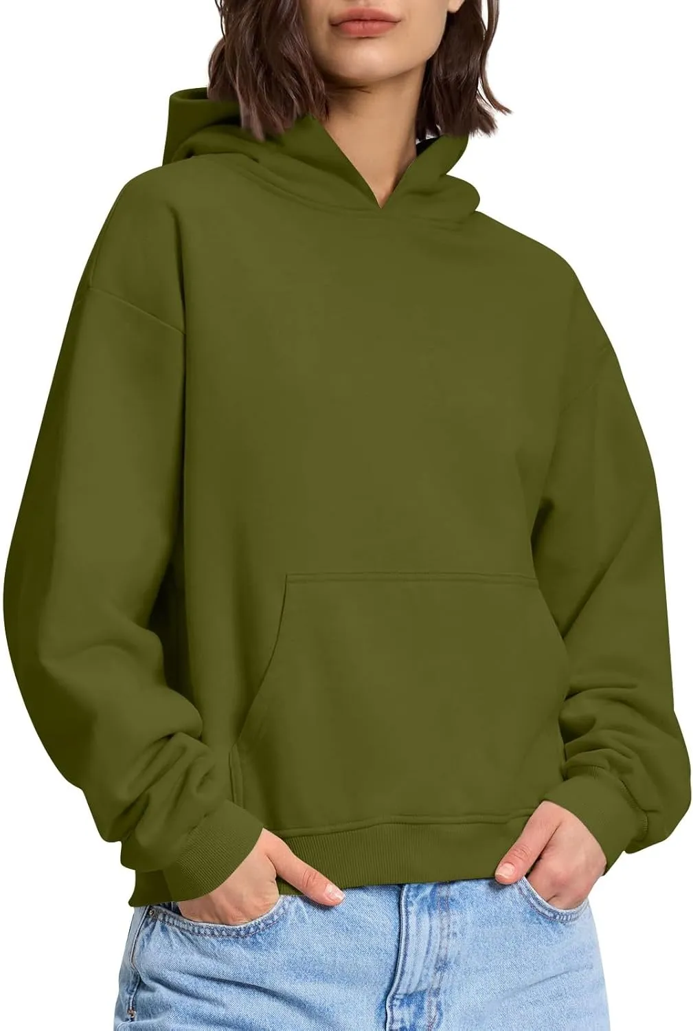 Womens Oversized Hoodies Lightweight Fleece Sweatshirts Long Sleeve Tops Pullover Fall Outfits Winter Clothes