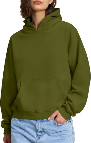 Womens Oversized Hoodies Lightweight Fleece Sweatshirts Long Sleeve Tops Pullover Fall Outfits Winter Clothes