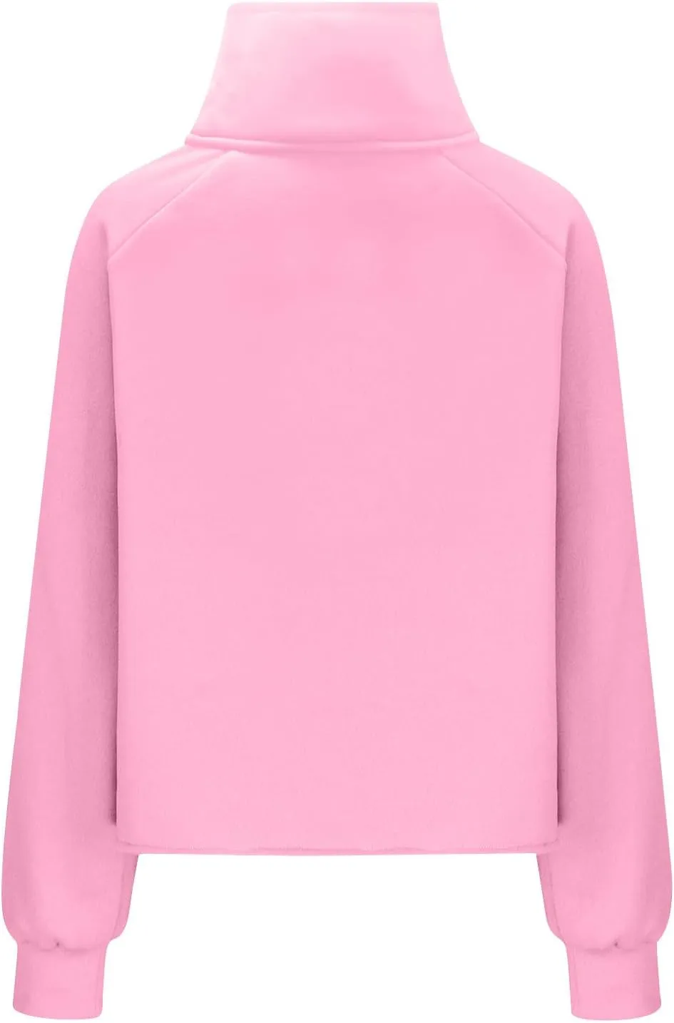 Womens Oversized Sweatshirt Half Zip Pullover Sweaters Long Sleeve Solid Color Hoodies Fall Fleece Y2K Clothes