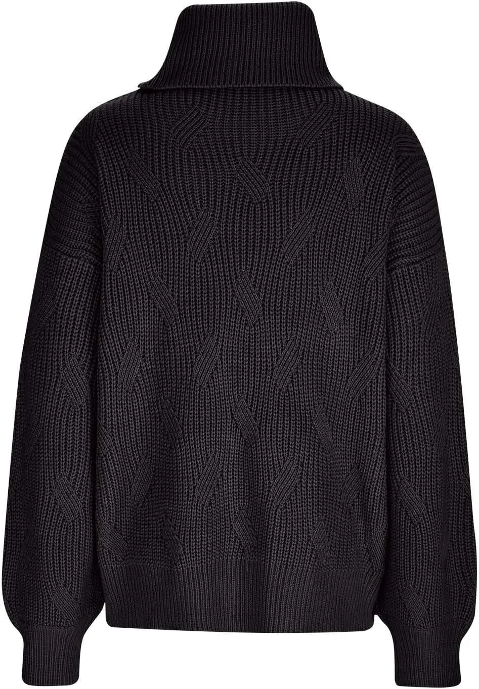 Womens Oversized Turtleneck Sweater Chunky Long Sleeve Ribbed Knit Pullover Jumper Top Fall Winter Warm Outwear