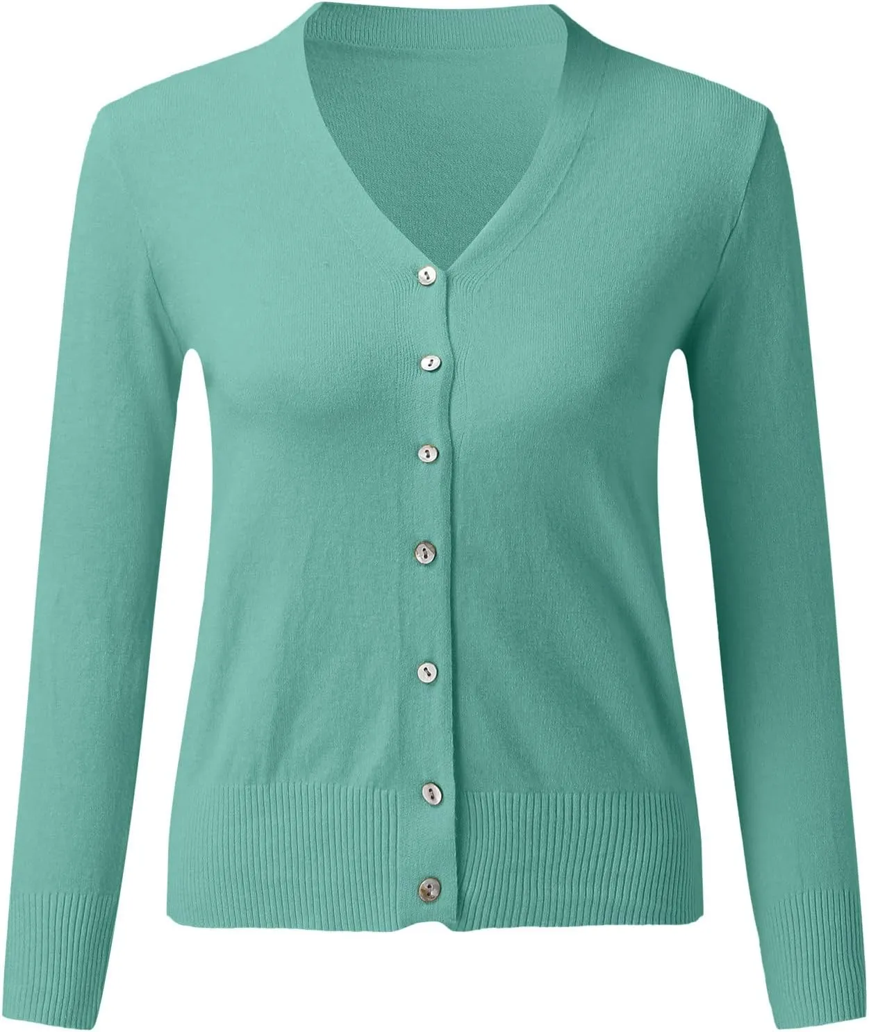 Womens Simple Solid Cardigans Long Sleeve Open Front Sweaters Casual Loose Slim Jacket Daily Going Out Fall Clothes