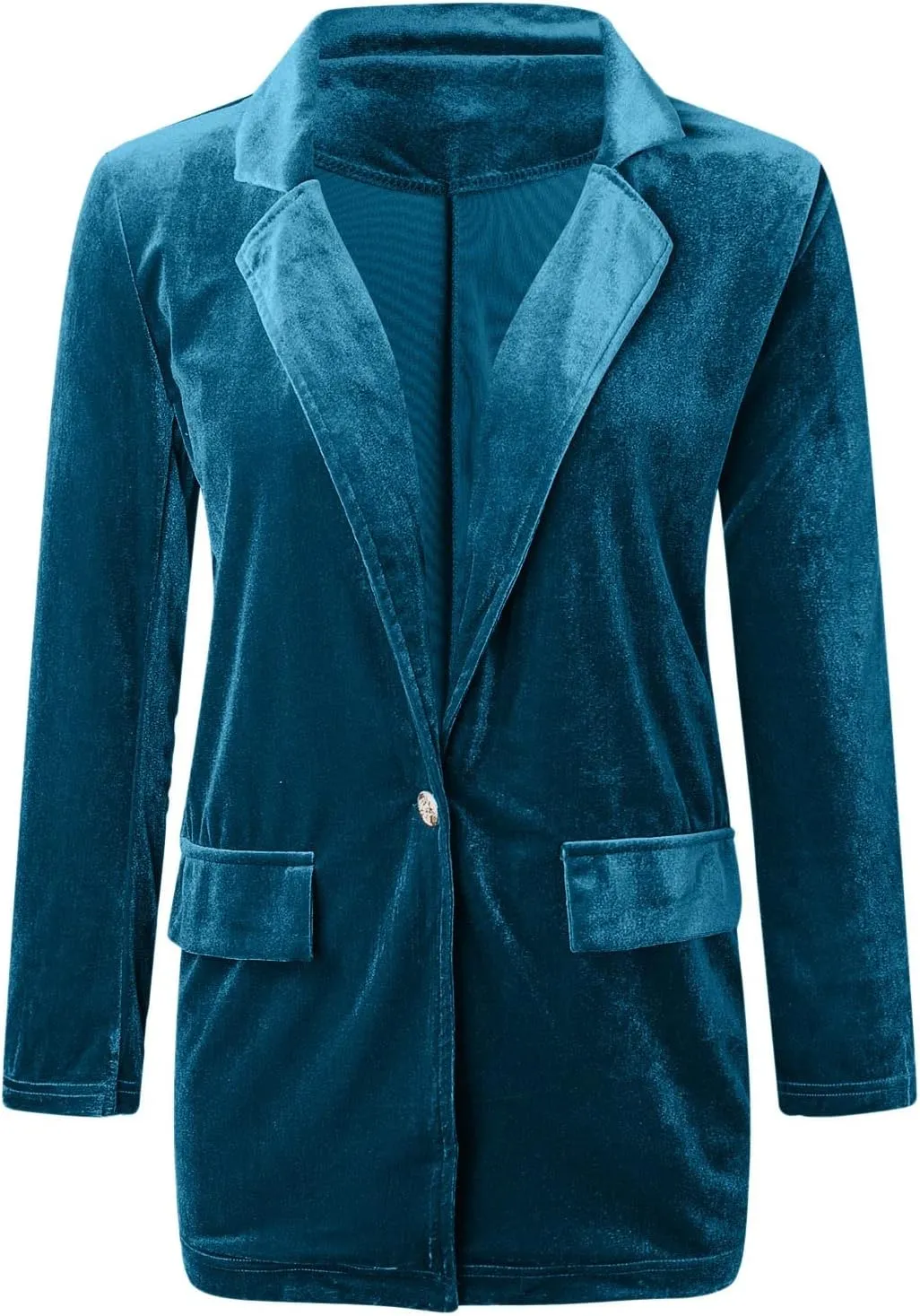 Women's Spring Coat Velvet Loose Elastic Coat Long Outwear Coats Long Casual Coat Business Work Cardigan for Women