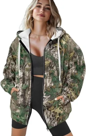 Womens Sweatshirt Zip Up Graphic Hoodies Jacket Lightweight Pullover Hoodie Top Soft Comfy Fall Winter Outfit