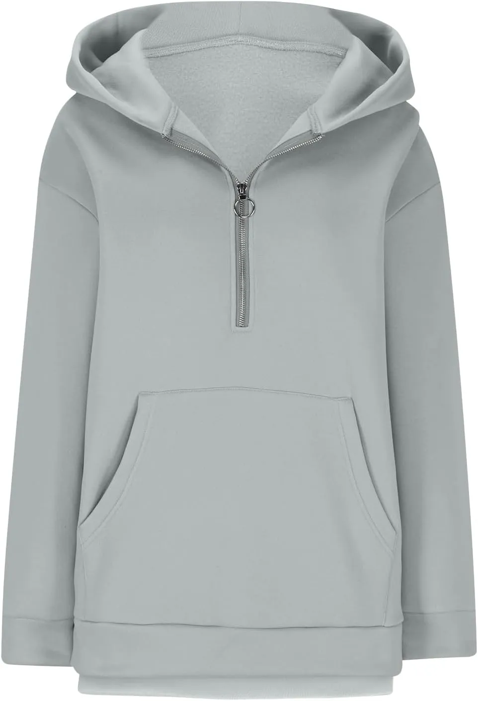 Womens Sweatshirts Half Zip Cropped Pullover Thumb Hole Fleece Quarter Zipper Hoodies Fall Outfits Sweatshirt