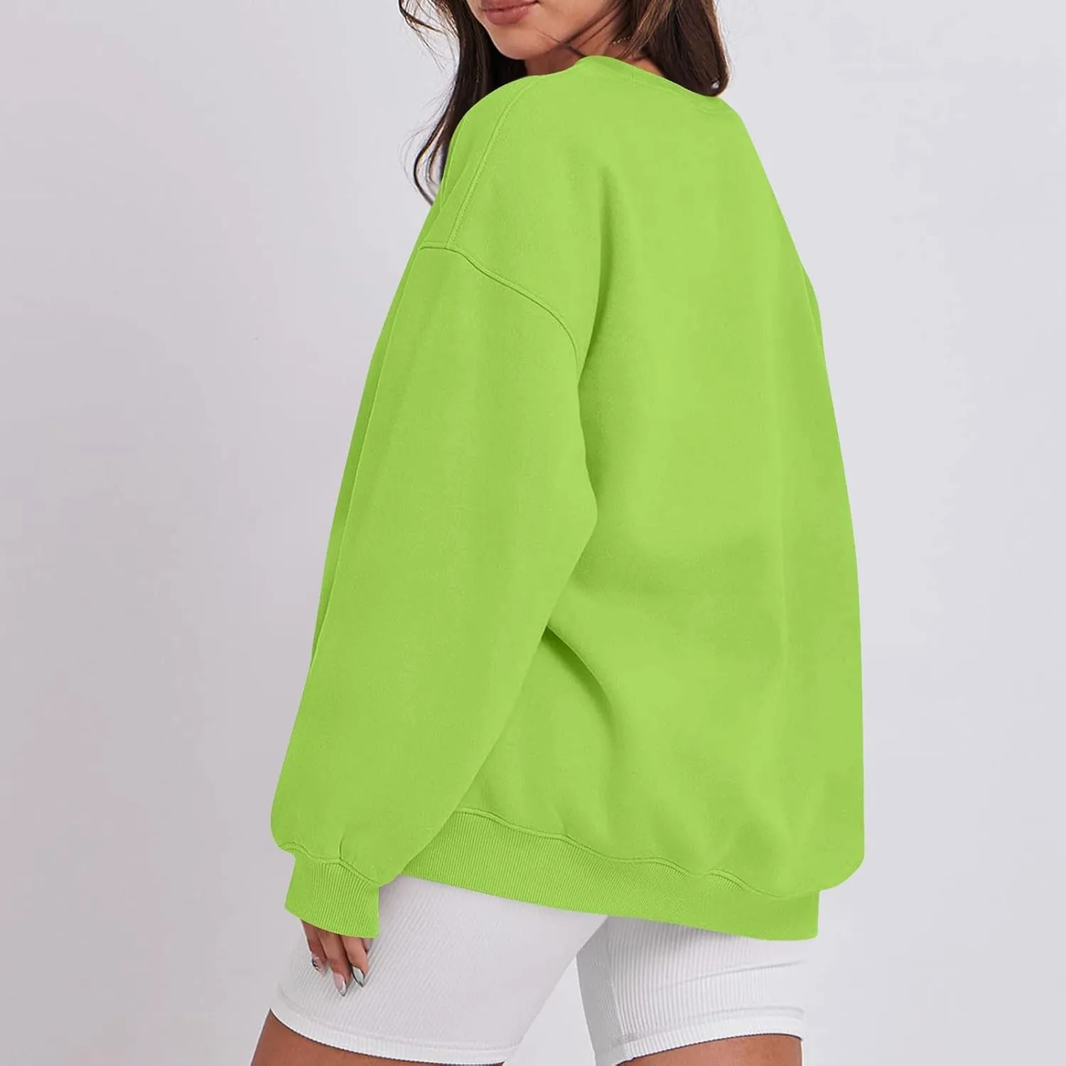 Womens Tops Oversized Crew Neck Sweatshirts Casual Lightweight Printed Outfits Fall Winter Fashion Clothes