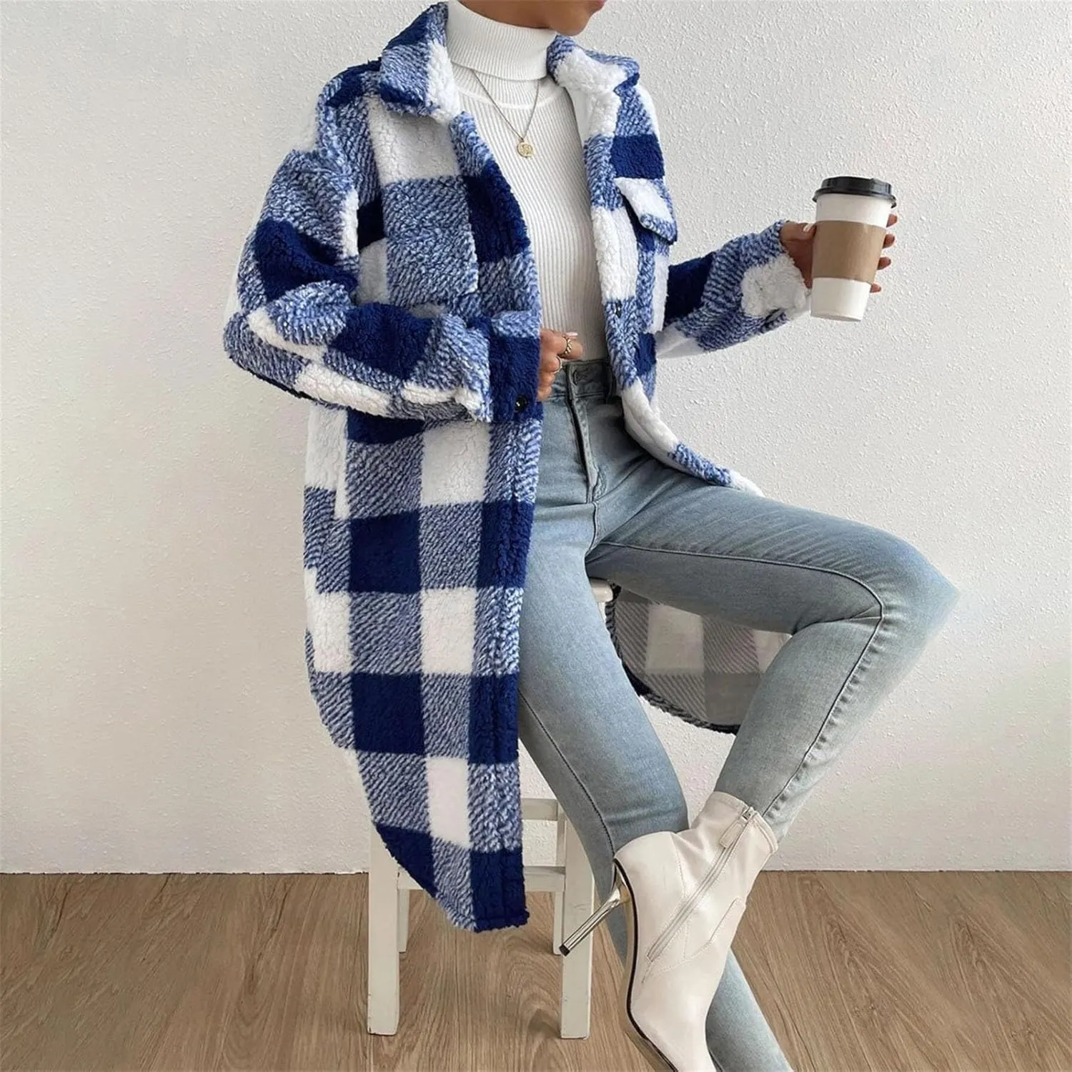 Womens Trench Coat Waterproow Jacket Loose Fitting Warm Winter Outwear Fashion Lapel Rain Trench Coat Women with