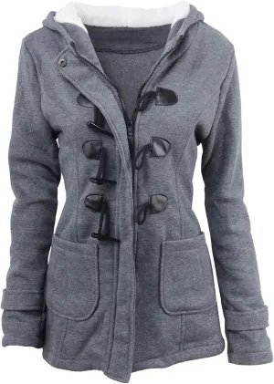 Womens Winter Coats Warm Sherpa Lined Parkas Jackets Thickened Windproof Outwear with Fur Hood Plus Size Puffer Down