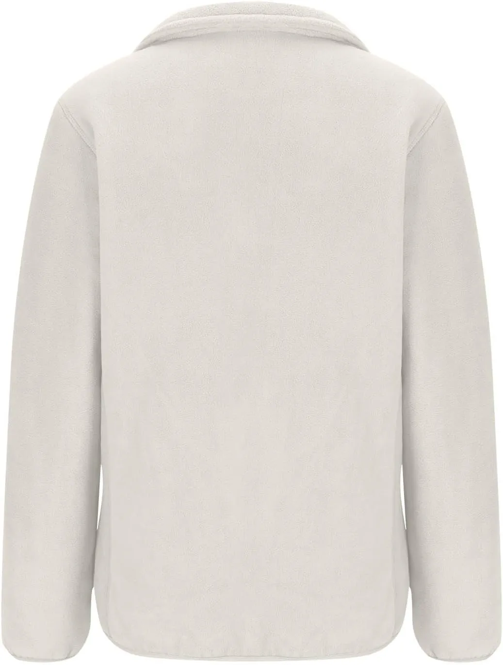 Women's Zip Up Fleece Jacket, Long Sleeve Warm Soft Polar Lightweight Coat with Pockets Fall Winter Outfits