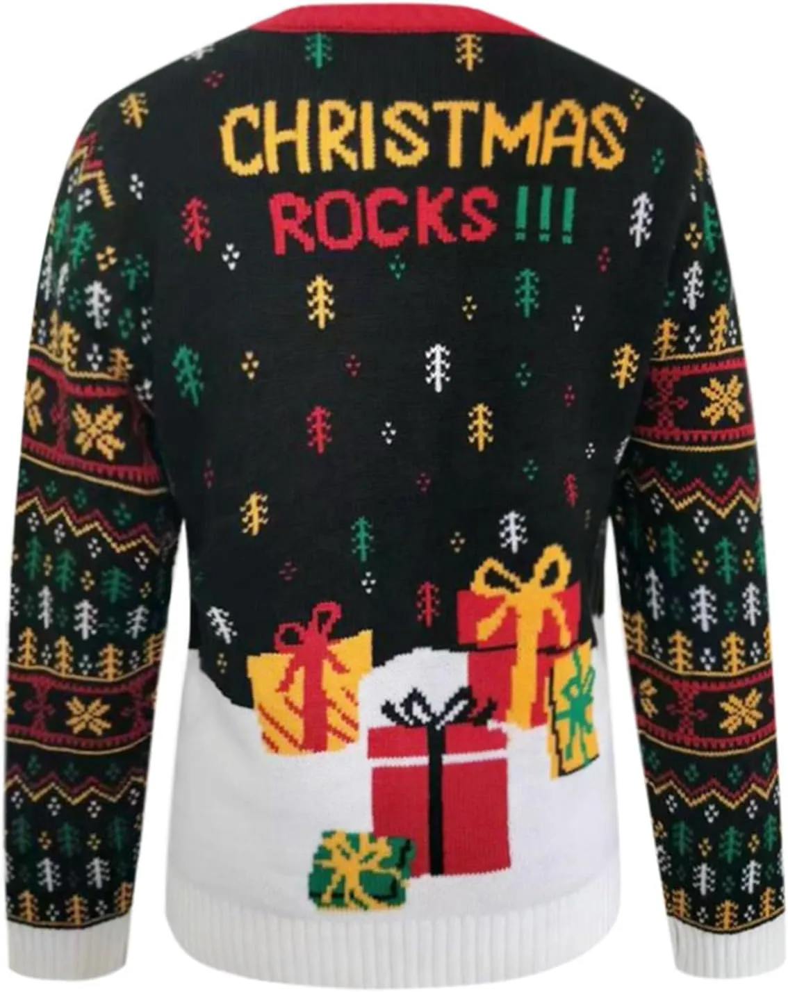 WYTong Women Christmas Sweaters Santa Printed Knitted Sweater Casual Lightweight Pullover Funny Xmas Sweaters