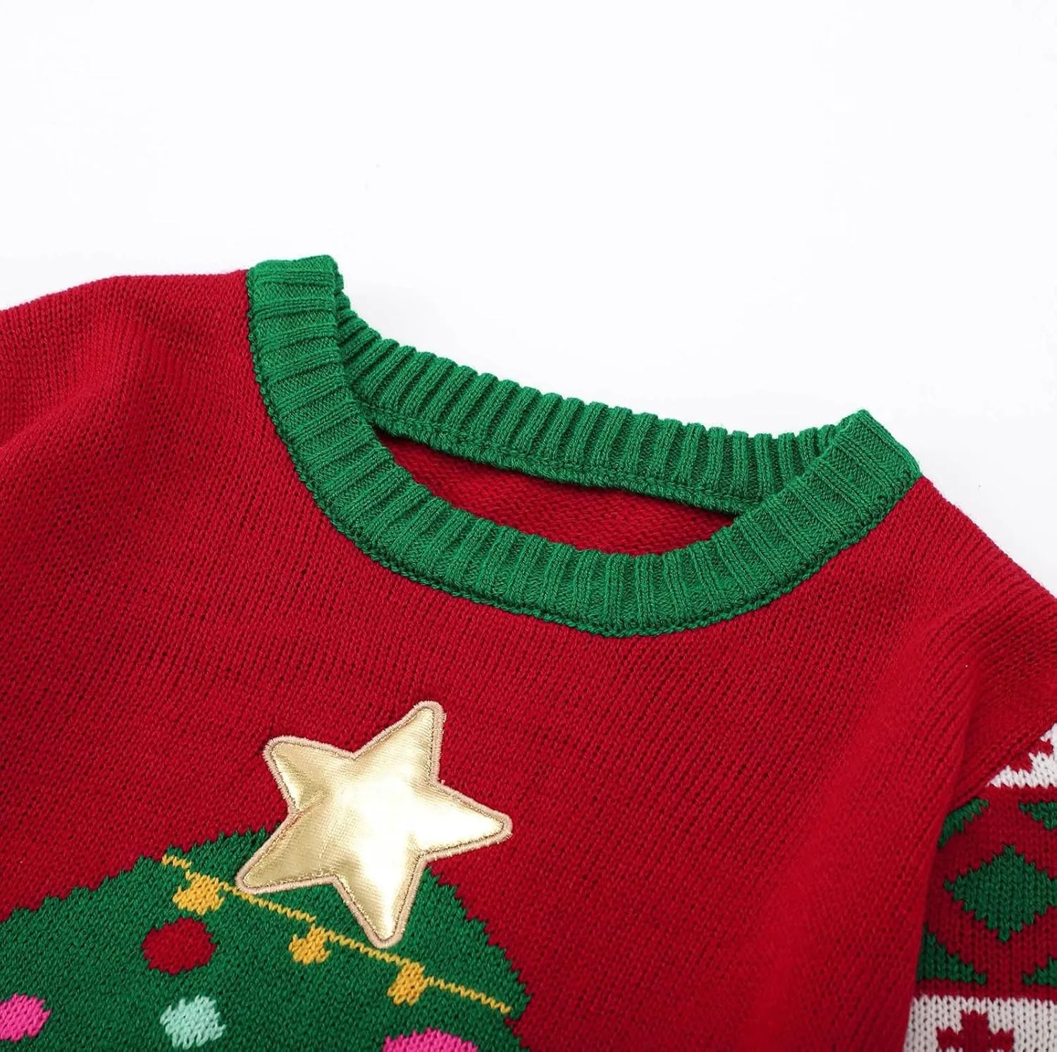WYTong Women Christmas Sweaters Santa Printed Knitted Sweater Casual Lightweight Pullover Funny Xmas Sweaters