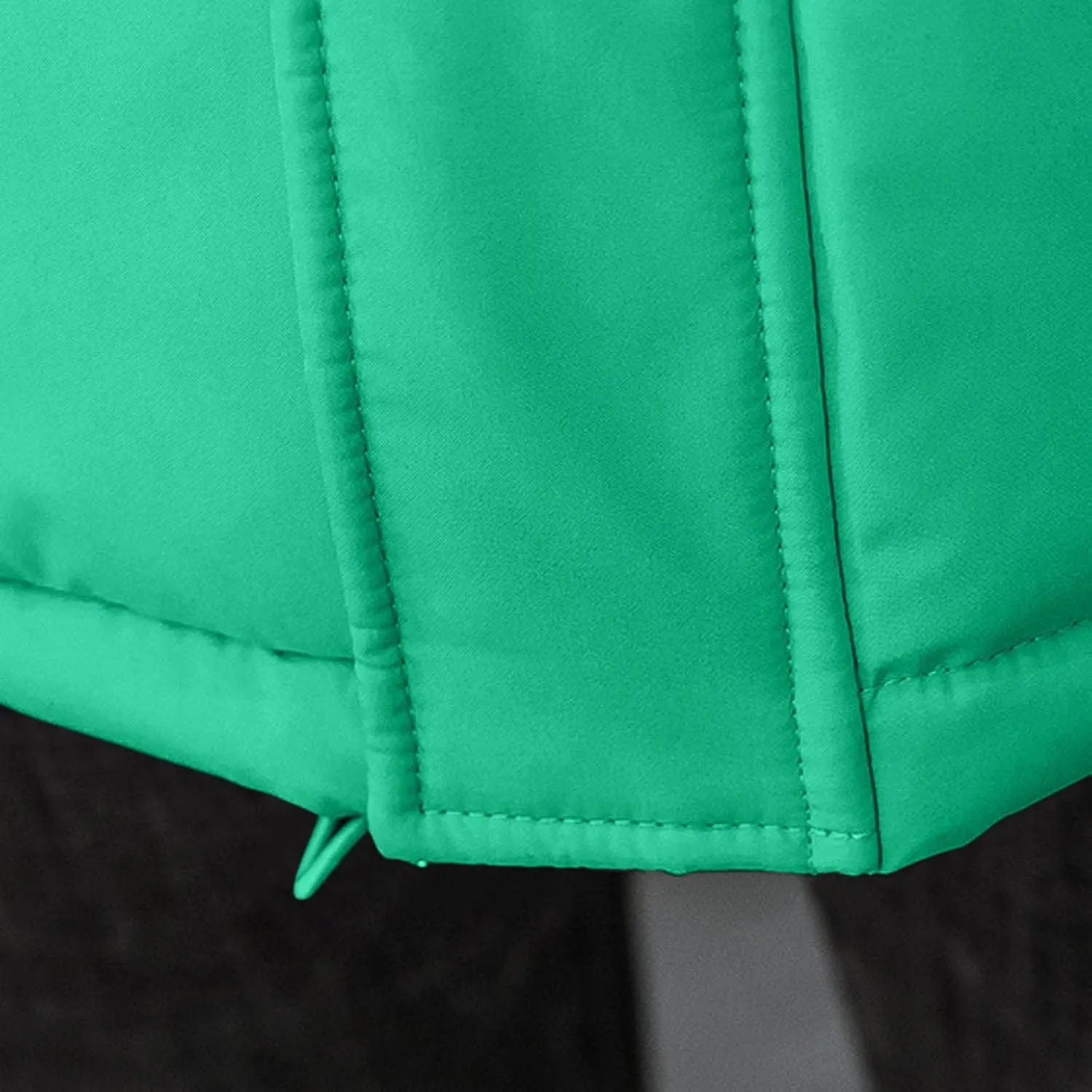 XUNRYAN Women Quilted Lightweight Puffer Jackets Winter Warm Down Coats Long Sleeve Shaggy Parkas Cropped Coats Outerwear