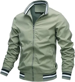 Ymosrh Mens Coats and Jackets Casual Jacket Men's Spring Autumn Sports Solid Color Coat Men Winter Jackets