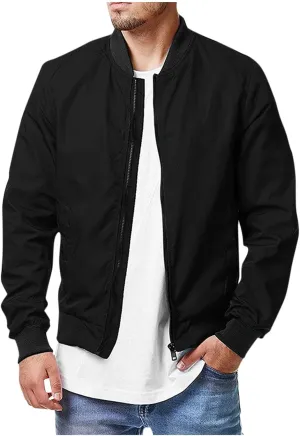 Ymosrh Mens Jackets Casual Stylish Fall Causal Softshell Windbreaker Coat Outerwear Coats and Jackets Plus Size