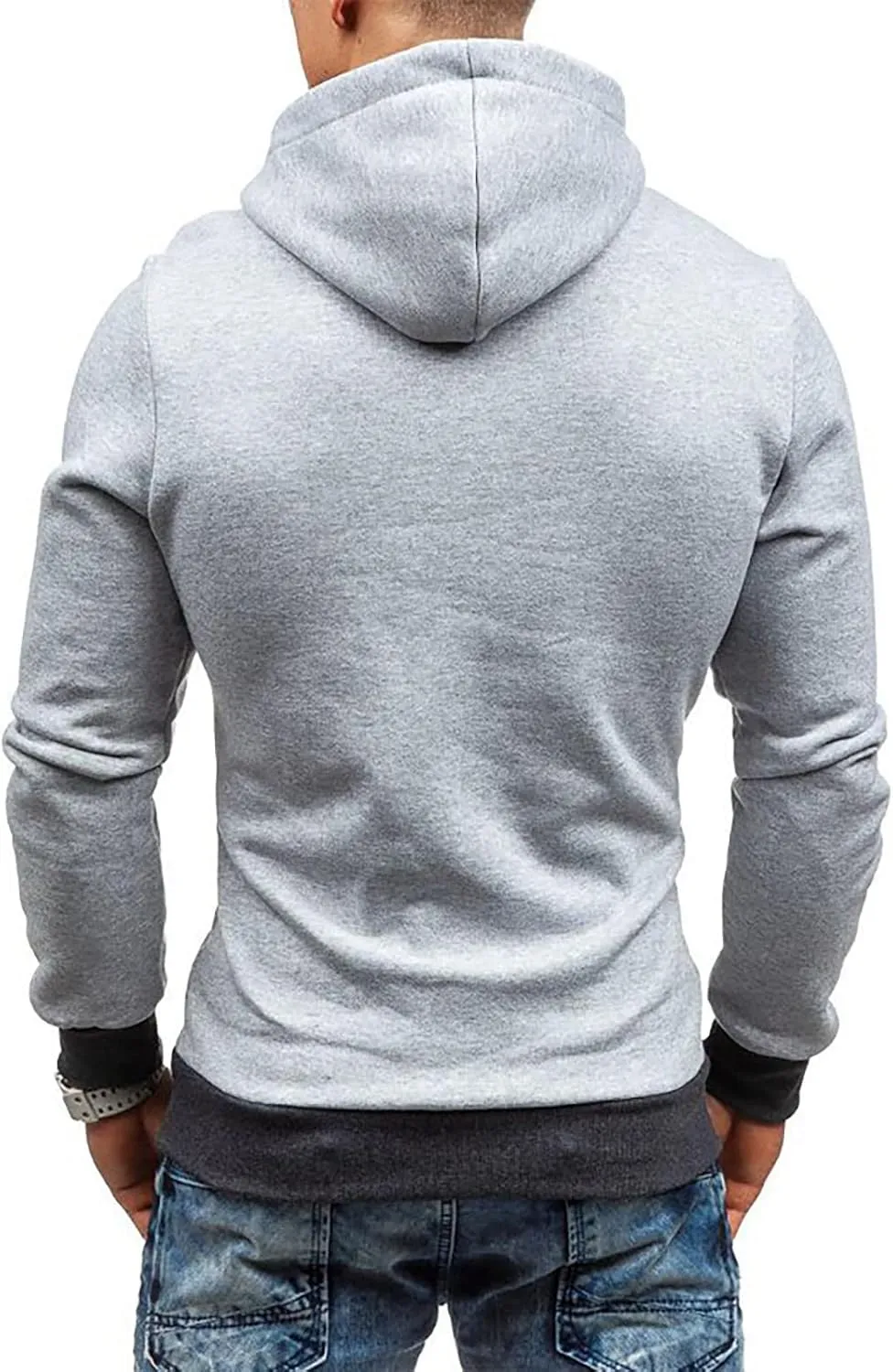 Ymosrh Mens Jackets Men's Casual Camouflage Sports Sweatshirt Long Sleeve Zipper Hooded Jacket Coat for Men