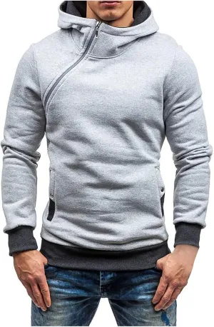 Ymosrh Mens Jackets Men's Casual Camouflage Sports Sweatshirt Long Sleeve Zipper Hooded Jacket Coat for Men
