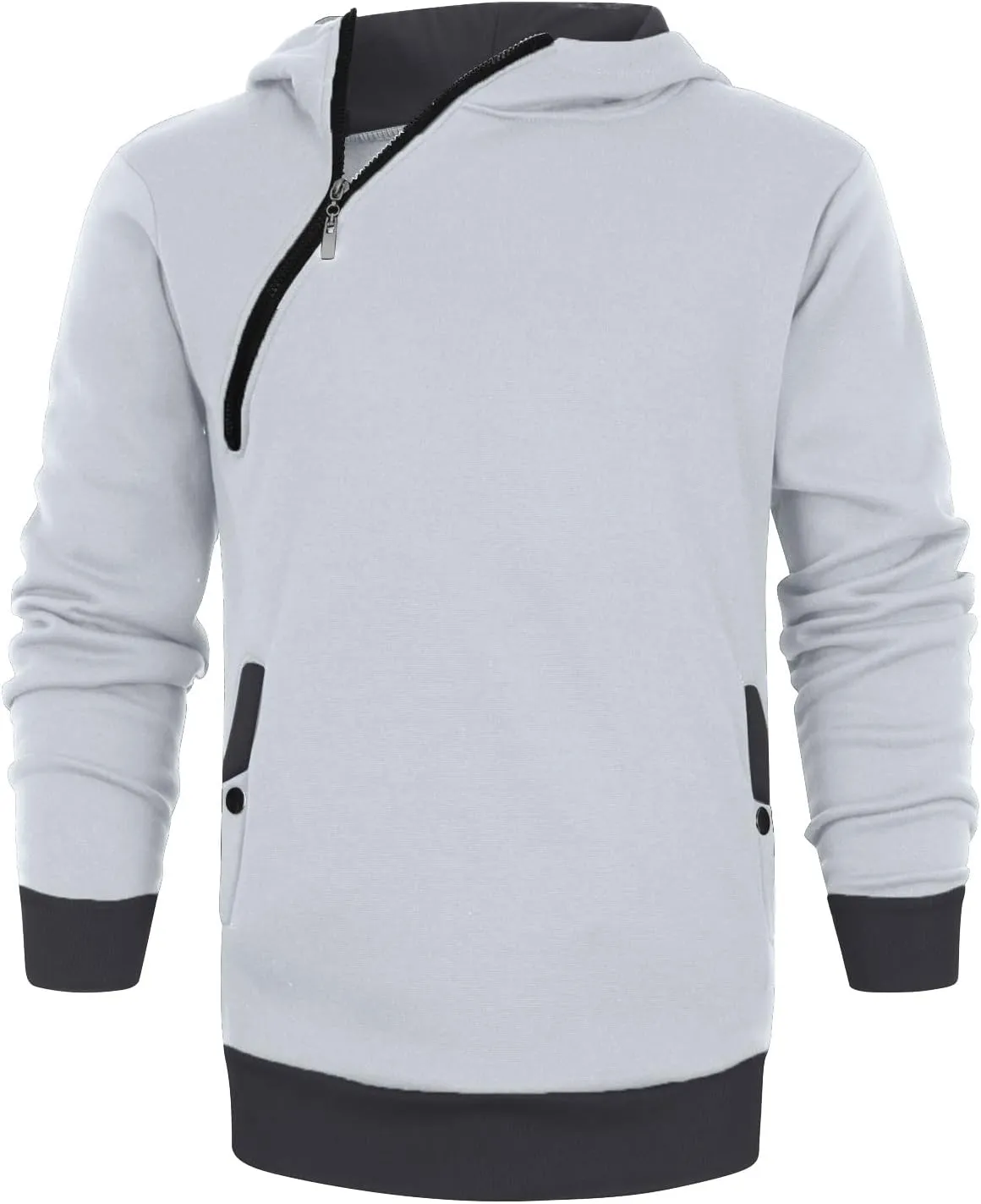Ymosrh Mens Jackets Men's Casual Camouflage Sports Sweatshirt Long Sleeve Zipper Hooded Jacket Coat for Men