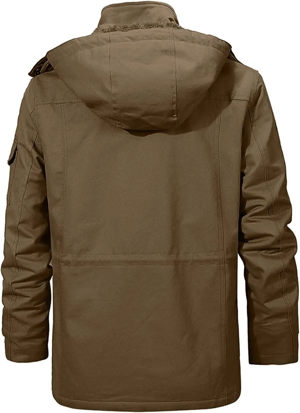 Ymosrh Men's Peacoat Jacket Long Coat Fleece Lined Windbreaker Trench Coat Jacket Men, XXL-6XL