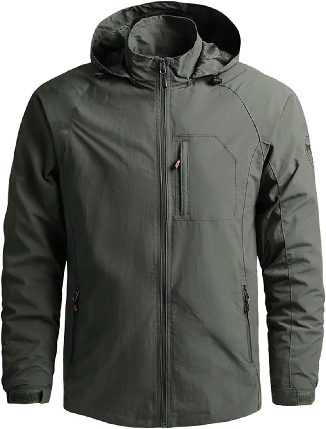 Ymosrh Mens Winter Jackets Long Sleeve Hooded Sweatshirt Tops Blouse Mountaineering Jacket Coats and Jackets Fashion