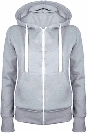 Zip-Up Hoodie Women Casual Sweatshirt Long Sleeve Relaxed Fit Drawstring Comfy Soft Winter Streetwear Layering