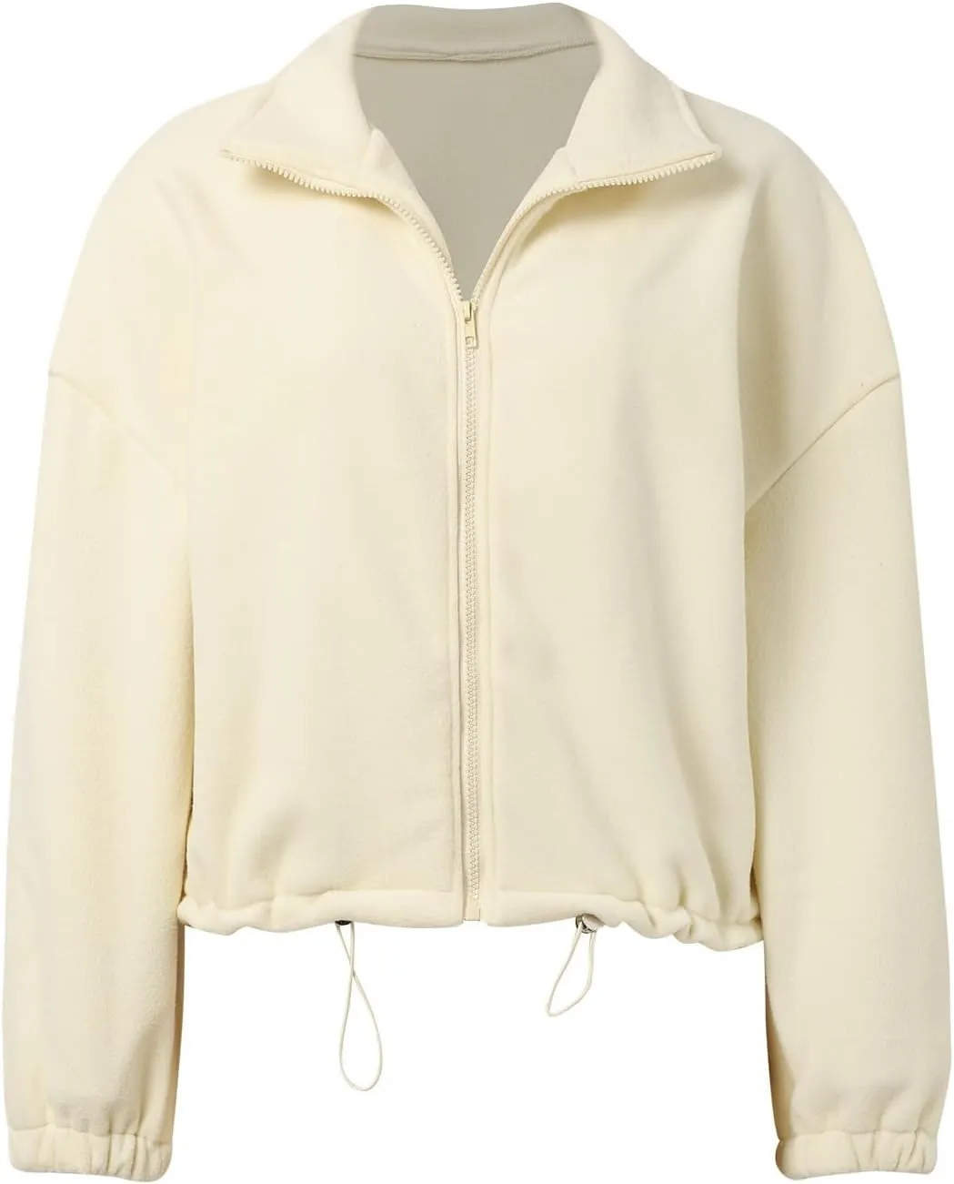 Zip Up Hoodie Women Oversized Sweatshirt Fleece Cropped Jacket Trendy Fleece Jacket Workout Coat Anorak plus Size Womens Coat