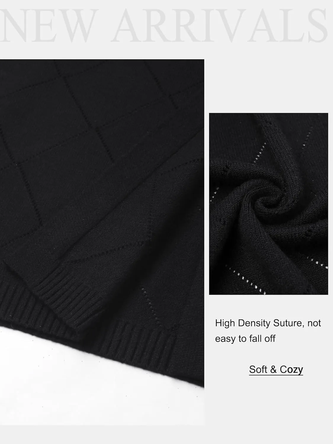ZXZY Sleeveless Cardigans for Women Cozy Trendy Open Front Sweater Duster Long Vest